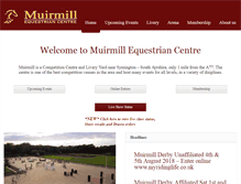 Tablet Screenshot of muirmillec.co.uk